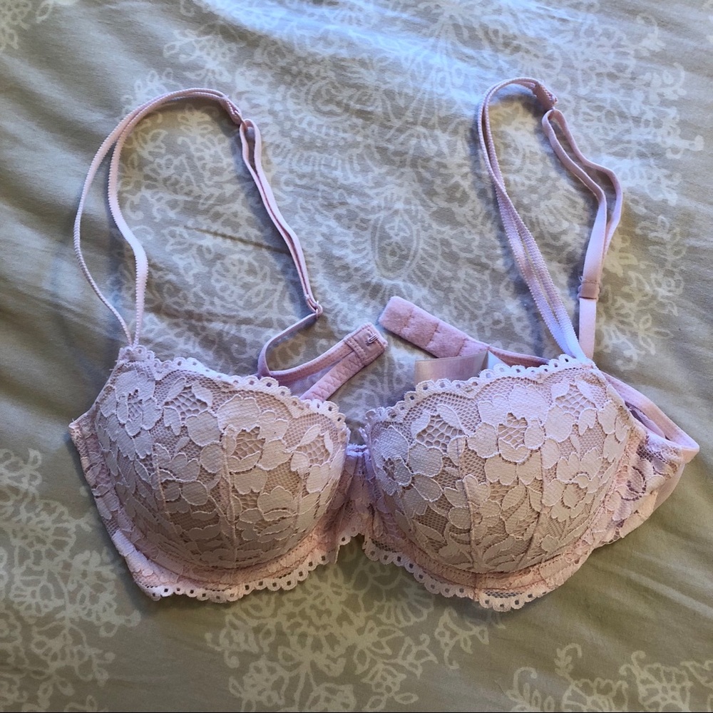 PINK Date Lace Push-Up Bra